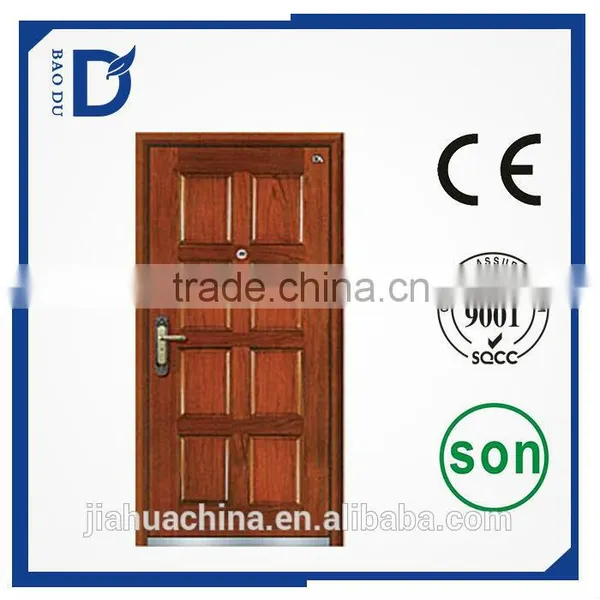 China Supplier Steel Wood Armored Security Doors in 2016 photo-2