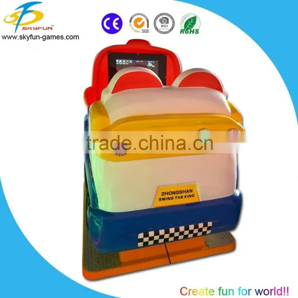 MP4 Kids Coin Operated Game Machine Italy Racing Kiddie Ride With Real LCD Game photo-4
