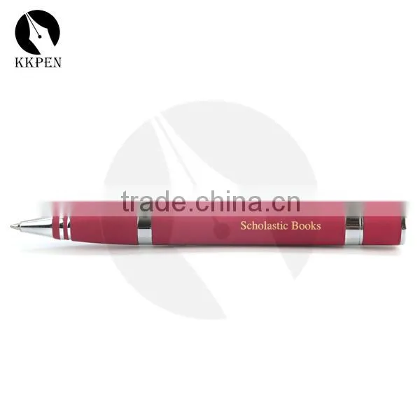 KKPEN Fashion Popular Red Rubber Ink Ball Pen photo-3