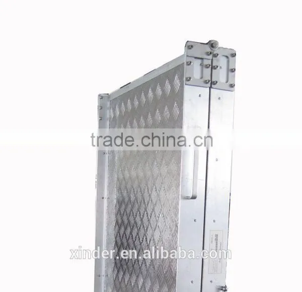 BMWR-3 350kg Aluminm Platform Folding Manual Wheelchair Ramp for Van photo-3