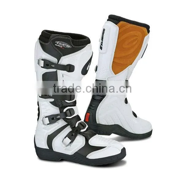Hi-tech Microfiber Leather Motorcycle Black Boots photo-3