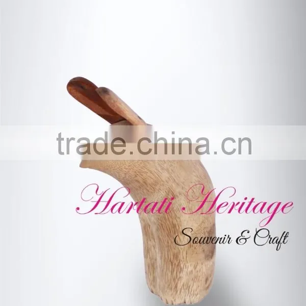 Bamboo Funny Rabbit Animal Series Home Decoration