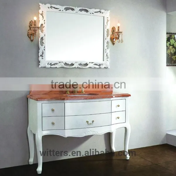 Foshan Bathroom Vanity Furniture White European WTS135 photo-3