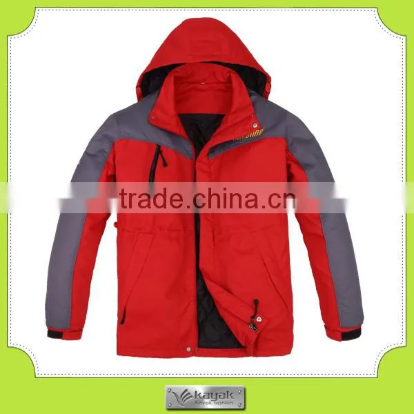 Cusmtom Royal Blue Men Fleece Lining Polyester Windproof Jacket photo-3