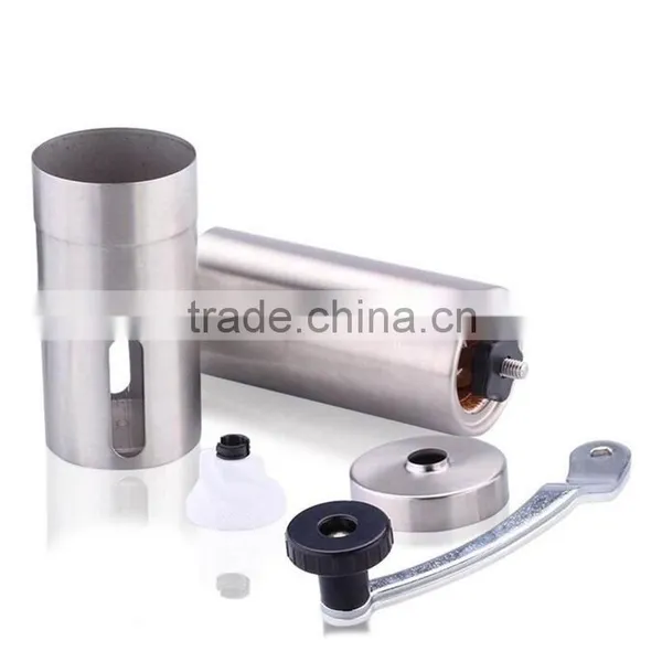Stainless Steel Manual Coffee Grinder Hand Coffee Bean Grinder Mill Spices Miller With Ceramic Burr Grinding Tool Home Travel photo-5