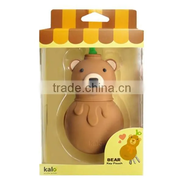 Chocolate Bear Shape Silicone Key Pouch,key Chain,key Holder photo-6