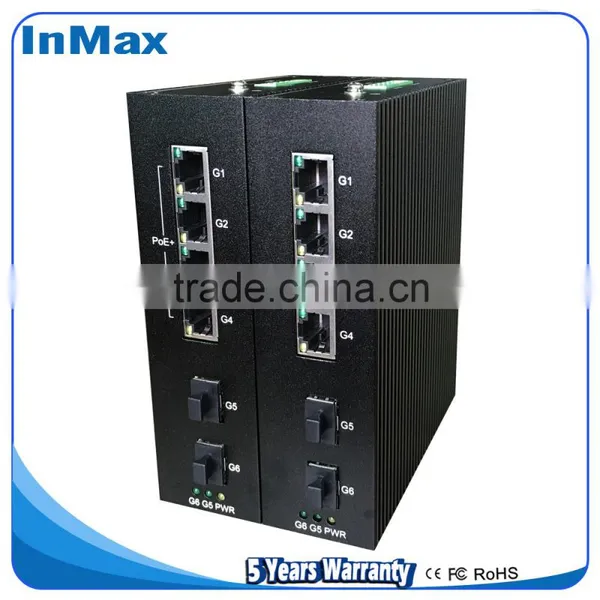 6 Ports Gigabit Switch, Super Stability Gigabit Unmanaged PoE Industrial Network Switches P506A photo-5