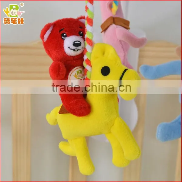 Year of Horse China Cute Fashion Lovely Standing Plush Rocking Horse Toys