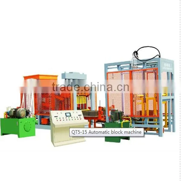 QT5-15 Fully Automatic System Cement Brick Making Machine Make Hollow Brick,solid Brick,pavement Brick Hot-sale in Gabon photo-2