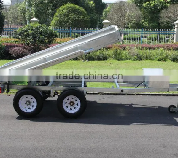 Top 1 Quality Economic 10x5ft Hot Dipped Galvanized Hydraulic Heavy Duty Farm Used Tandem Trailers photo-3