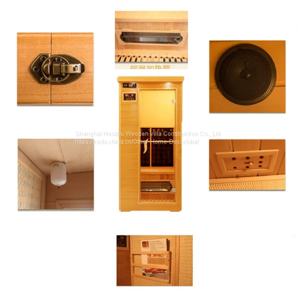 Solid Wood Hemlock Far Infrared Sauna Room photo-5