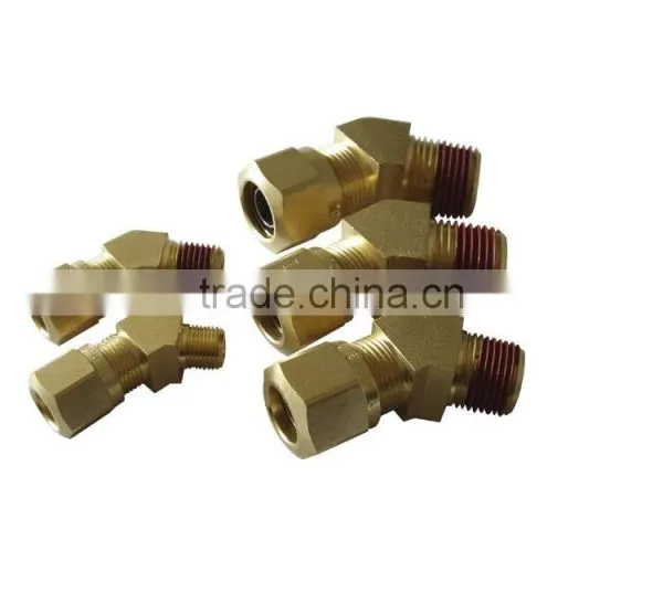 979 45 Male Elbow,Air Brake Fittings for Nylon Tube,Brass Valve photo-2