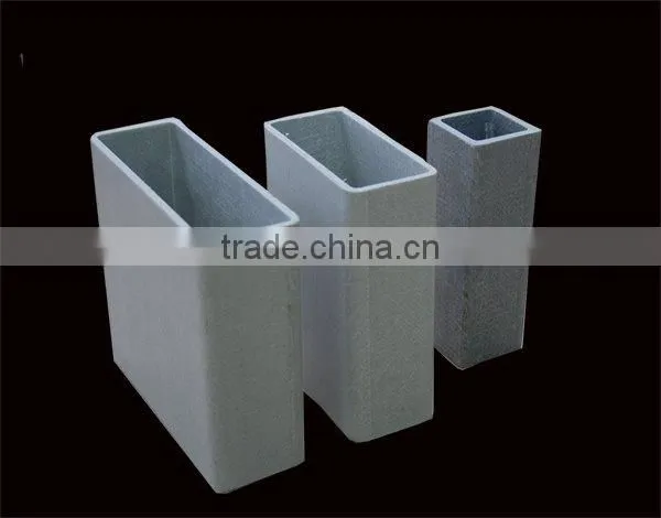 Anti-corrosion Fiberglasss FRP Gray Square Tube / Square Tube Specifications