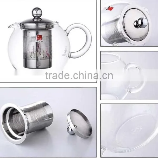 Teapot Kettle With Warmer - Tea Pot and Tea Strainer Set - Tea Infuser Holds photo-4