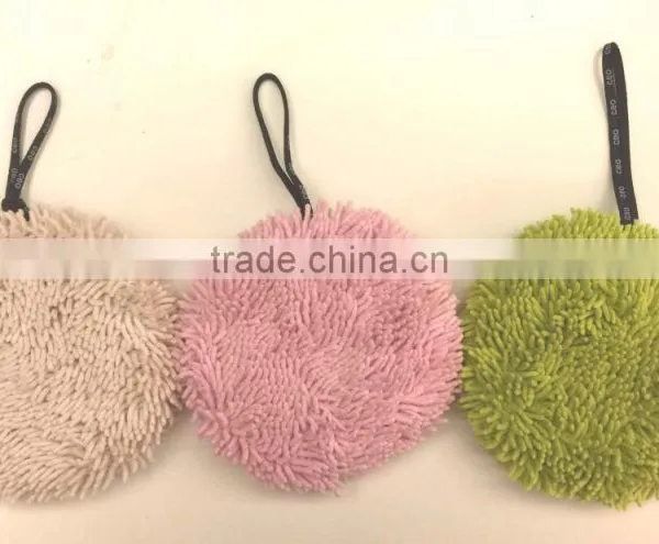 Cute Round Microfiber Chenille Cleaning Sponge photo-6