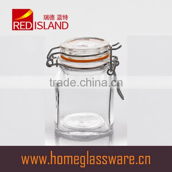 40ml Clear Glass Storage Jar With Clip Top photo-2