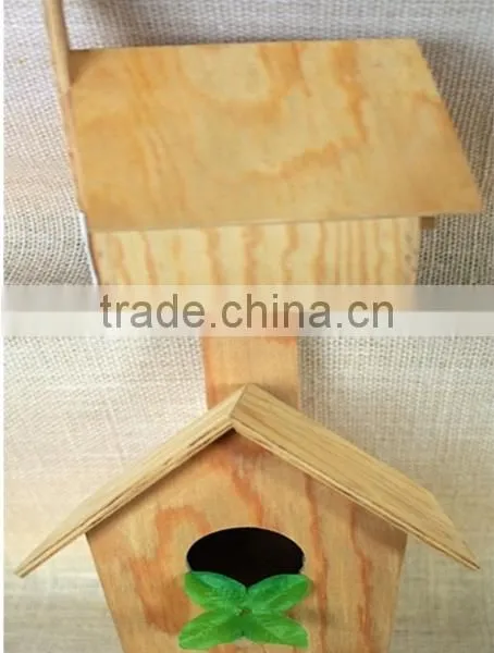 Wood Artificial Bird Nest for Round Wood Window photo-6