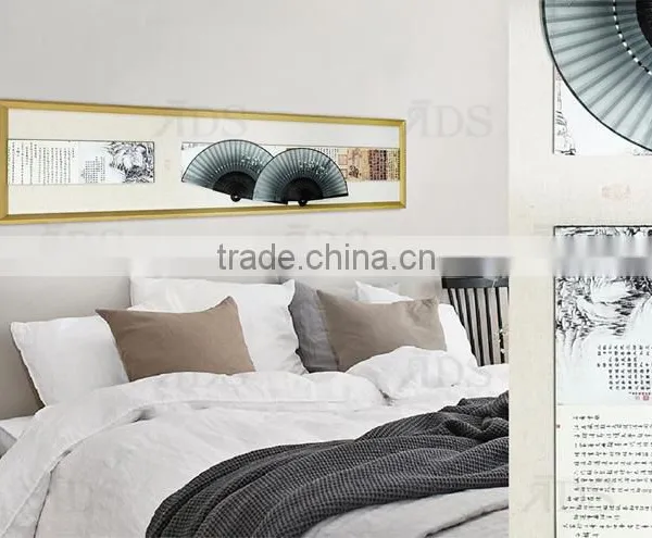 Framed Handmade Chinese Fan & Chinese Characters Art Craft for Home Decoration photo-2