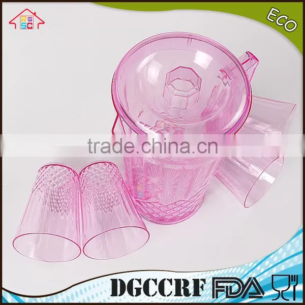 NBRSC Set of 5 Pieces Plastic PS Cold Water Jut Water Kettle Hollow Drinking Bottle PP Pot Watering Can photo-3