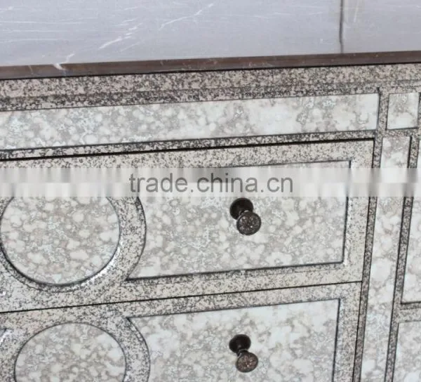 3 Drawers Living Room Furniture Solid Wood Cabinet photo-3