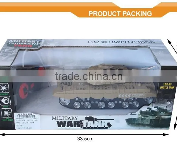 Toys Best Selling1:32 4CH Simulation Model RC War Best Tank photo-4