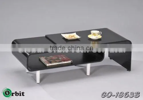 Living Room Wooden Bentwood Coffee Table Design photo-2