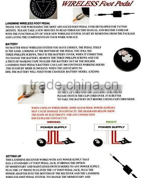 Landmine Wireless Tattoo Foot Pedal Switch photo-6