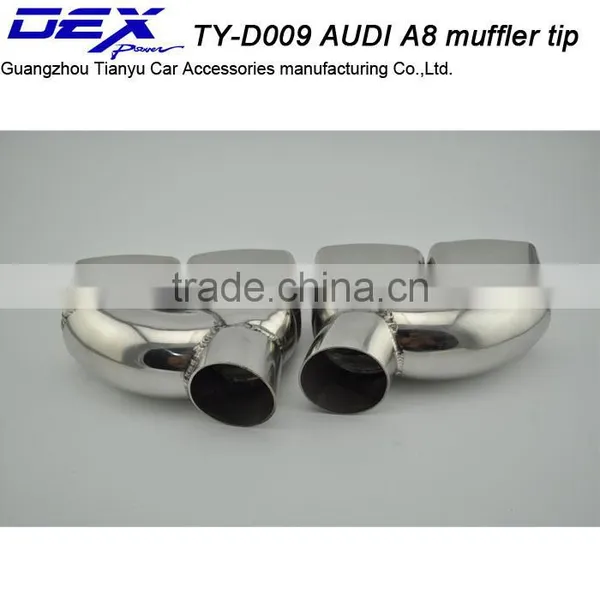 Factory Price Car Part 304 Stainless Steel A-udi a8 Muffler Exhaust Tip photo-3