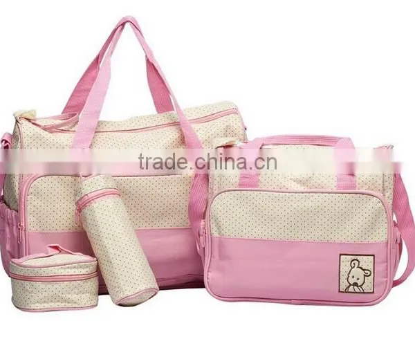 5PCs Baby Nappy Changing Bag Set photo-3