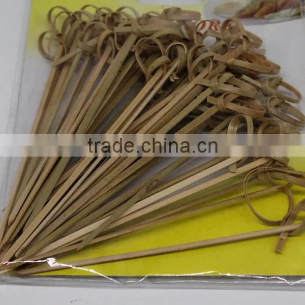 New Design China Wholesale Food Bamboo Fruit Skewers Pick photo-3