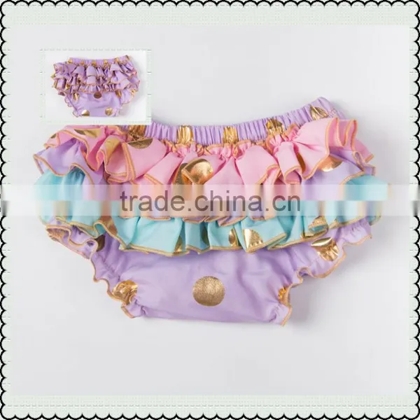 Hot Selling Baby Ruffle Cotton Diaper Cover Toddler Infants Bloomers Baby Solid Panties Bloomer Kids Bloomers photo-4