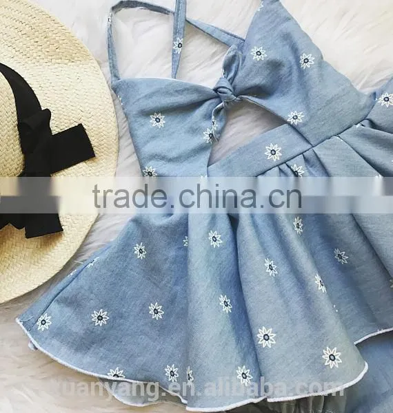 New Arrival Baby Boutique Clothing off Shoulder White Flower Skirt Designer One Piece Party Dress photo-2