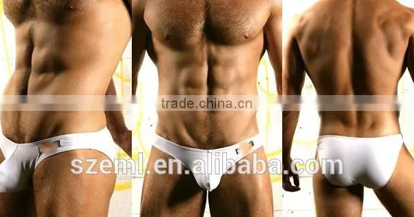 Wholesale Mens Sexy U Convex Pouch Low Waist Lycra Cotton Boxer Brief photo-2