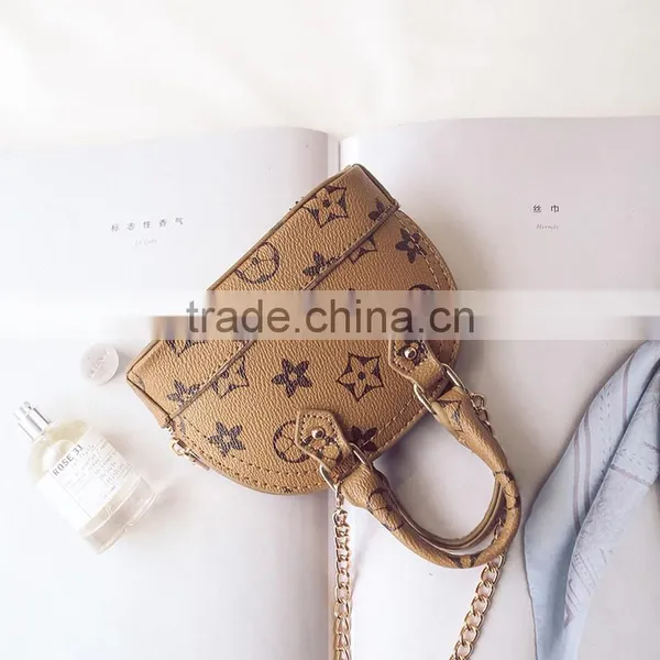 In Stock Cute Trendy Purse Children Fashion Kids School Book Bag Purse Popular Brown Girl photo-3