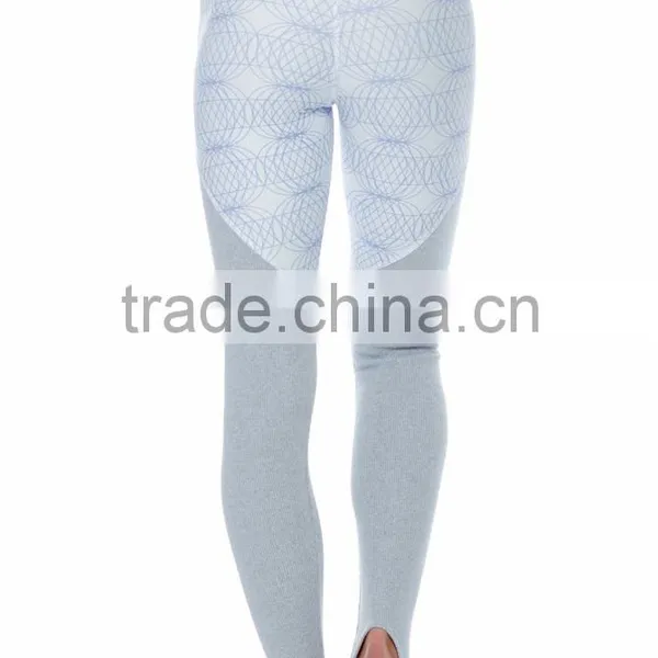 Dry Fit Custom Polyester Sublimated Sexy Ladies Leggings Gym Customized photo-2