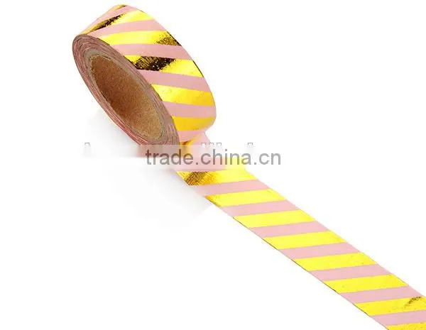 1.5cm *10 M Striped Foil Planner Washi Tape photo-3