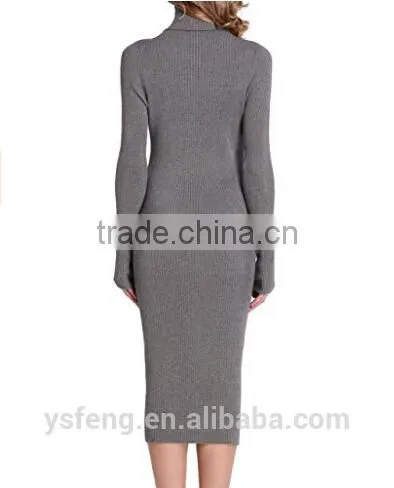 2017 Latest Long Designs Girls Sweater Dress photo-2