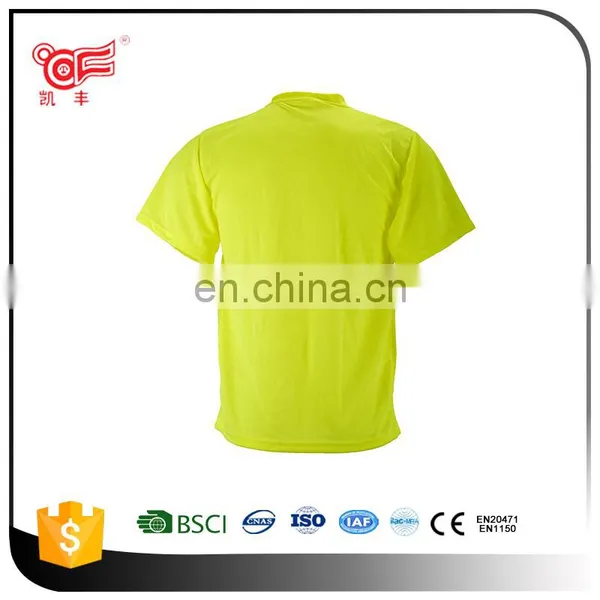 100% Cotton Reflective T-shirt on Road Safety for Wholesale KF-140 photo-2