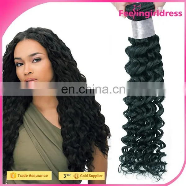 Boutique Elegant Charming Black Long Curly 26 Inch Human Hair Extension Hot photo-2