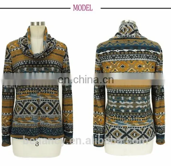 African Kitenge Dress Designs Double Layered Ikat Print Ladies Neck Design Tunic photo-5