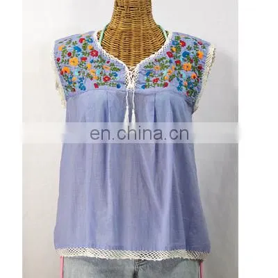 Handmade Multi Color Floral Embroidered Mexican Kaftan Party Wear Short Women Kaftans