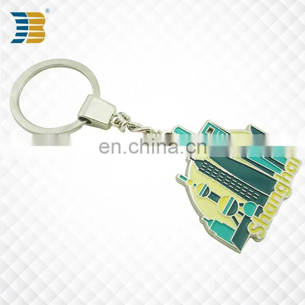 3D Shanghai Landmark Building Custom Made Metal Keychain photo-2