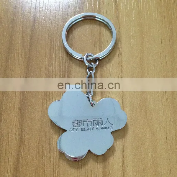Gifts Metal Four Leaf Clover Epoxy Dripping Keychain, Key Ring photo-2