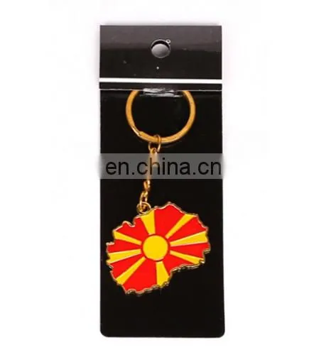 Color Enamel Country Flag Map Logo Keychains Custom Football Team Logo Keychains Fan's Gifts 2018 World Cup Game Gifts photo-5
