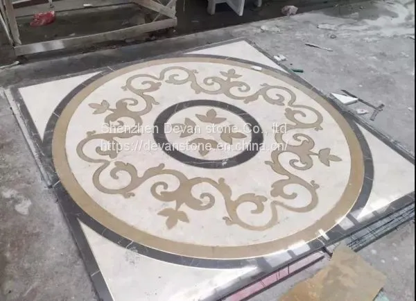 New Hot Selling Arabic Marble Floor Waterjet Round Medallion photo-4