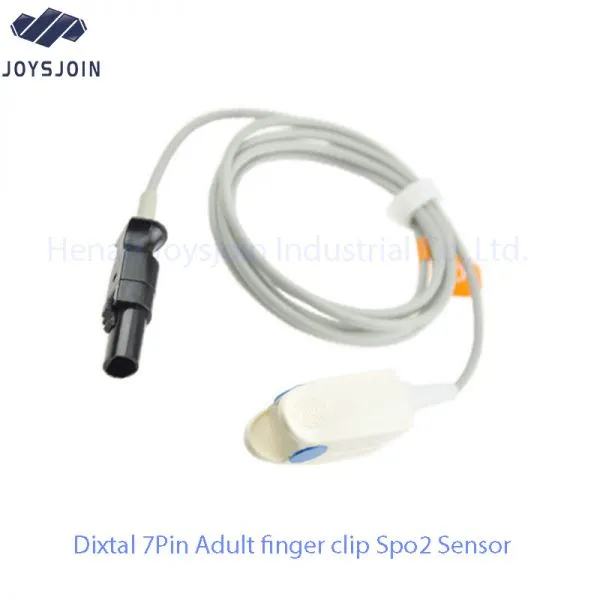 Dixtal Adult/Pediatric Silicone Soft Tip Reusable Spo2 Sensor 7Pin 3 Meters photo-4