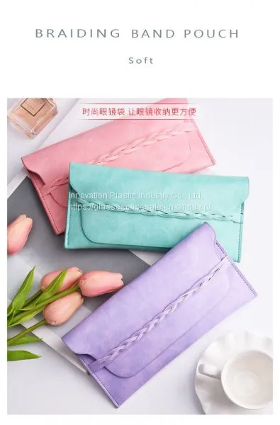 Fashionable, Crush-resistant Sunglasses Case; Simple, Creative Knitting Myopic Glasses Holder
