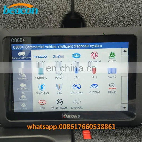 Truck Diagnostic Tool CAR FANS C800+ Diesel Gasoline Vehicle Scanner for Commercial Vehicle,Passenger Car, photo-5