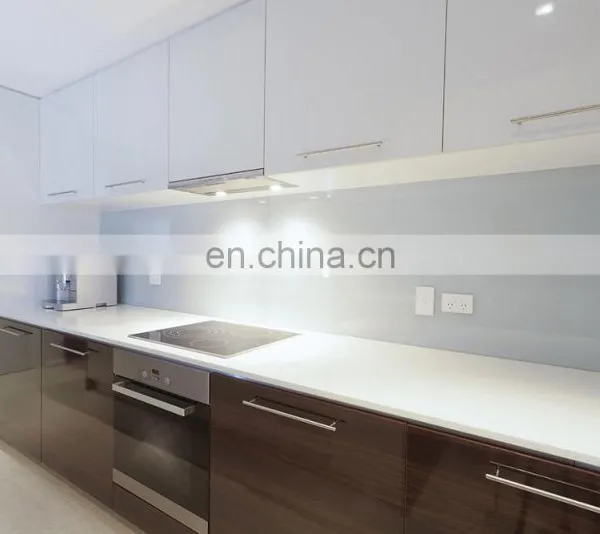 5mm 6mm Colorful Toughened Glass / Tempered Glass Wall Panels for Kitchen Splashback photo-3