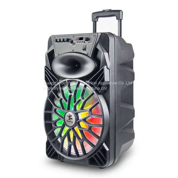 Privated Moulded Portable Trolley Speaker 12'' BK-129